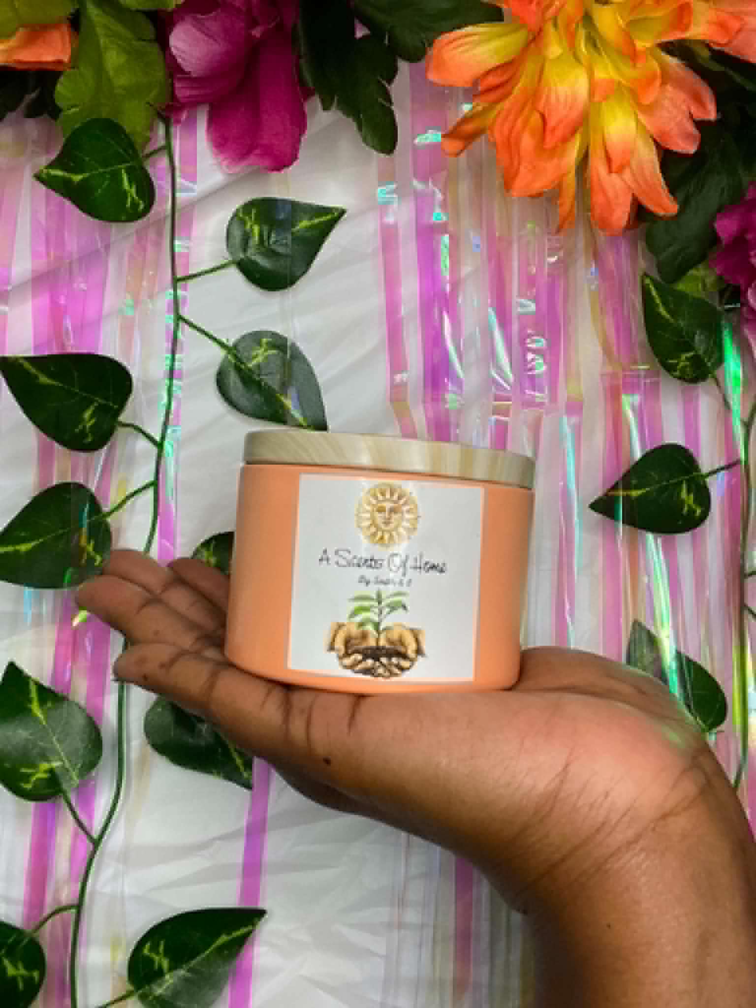 Large Sunset Candle