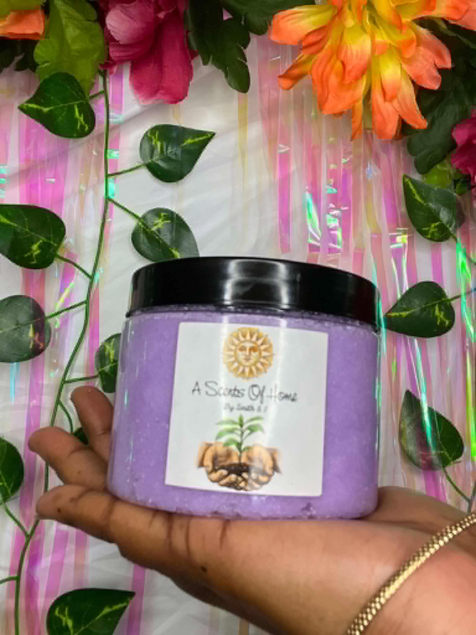 Large Purple Moon Sugar Scrub