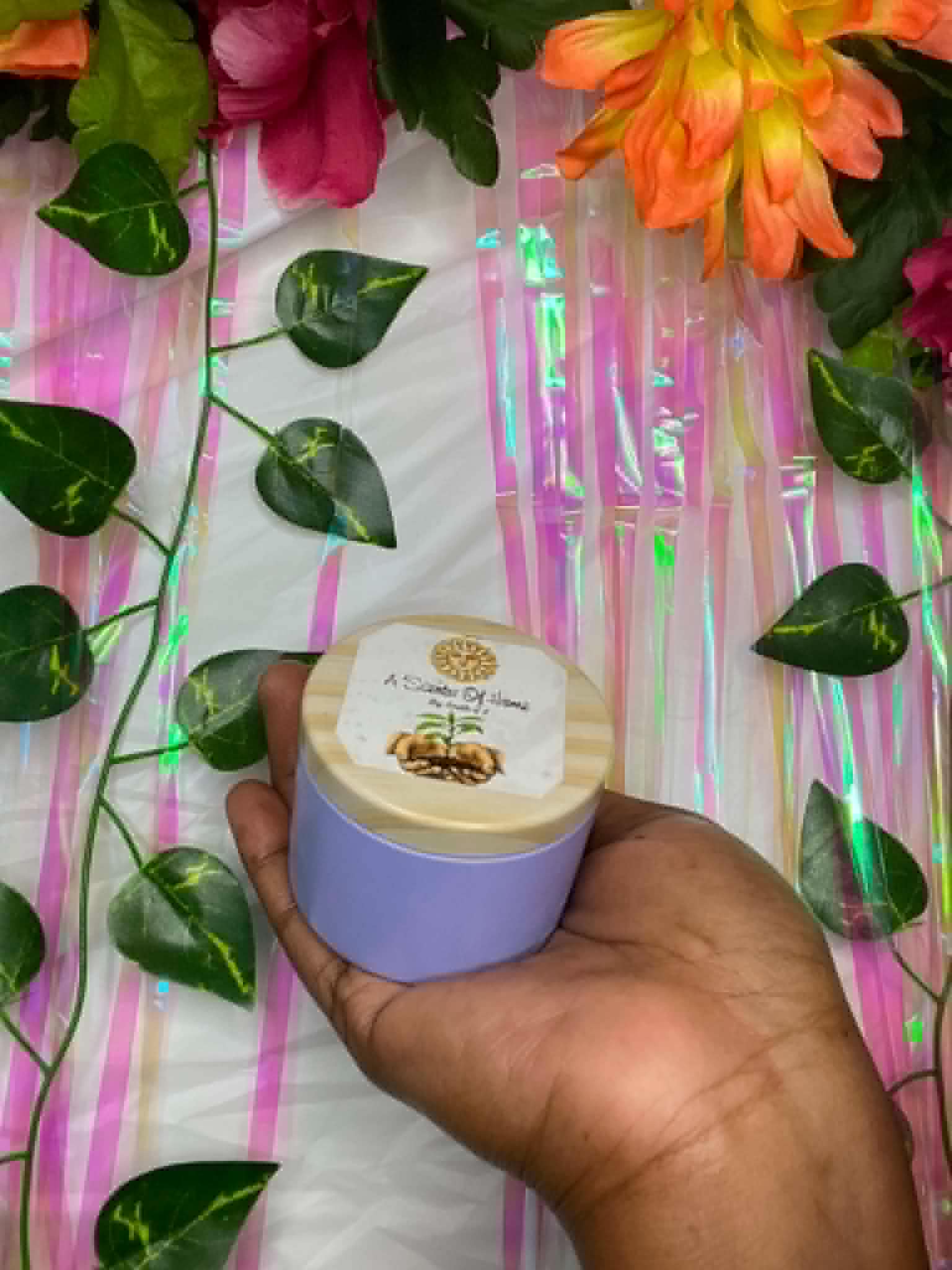 Purple Moon Mini Candle