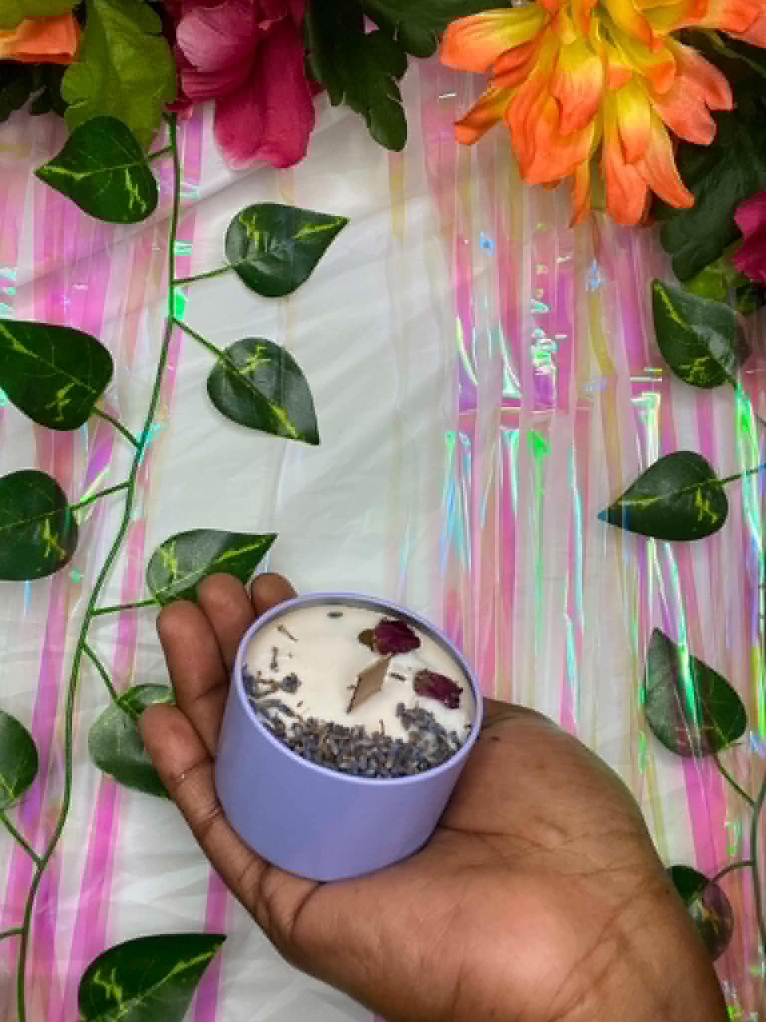Purple Moon Mini Candle
